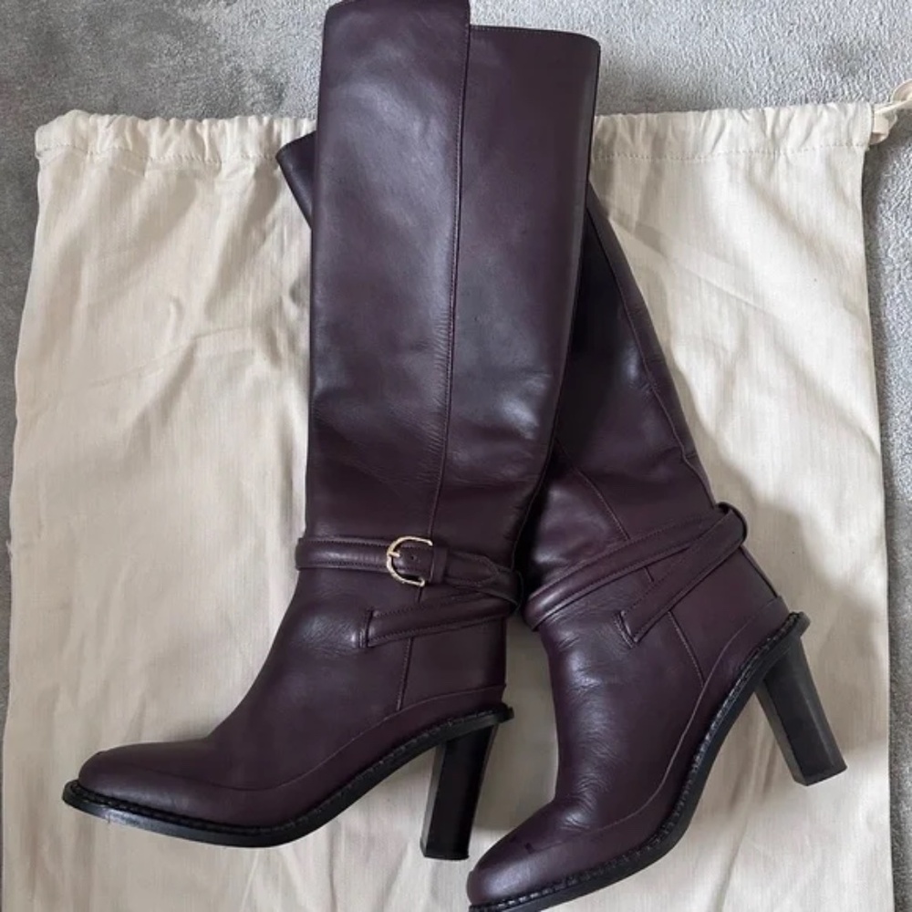 Ulla Johnson, Devon Knee High Boot in Oxblood, size 37.